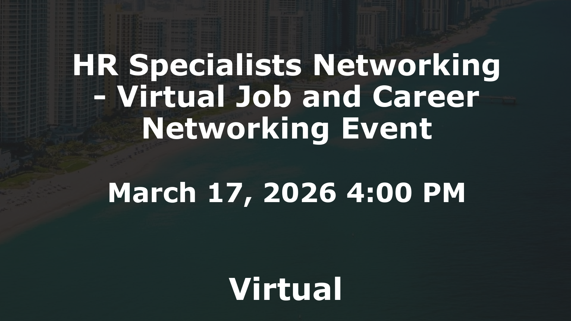 HR Specialists Networking - Virtual Job and Career Networking Event event image